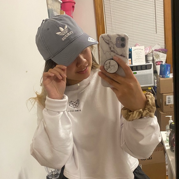 NEW Adidas Trefoil Hat (Gray/White) - Picture 6 of 6